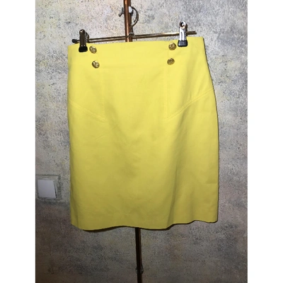 Pre-owned Escada Mini Skirt In Yellow