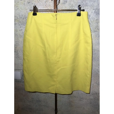 Pre-owned Escada Mini Skirt In Yellow