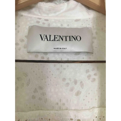 Pre-owned Valentino White Cotton Jumpsuit