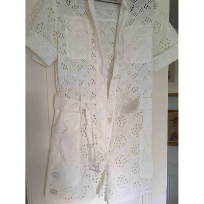 Pre-owned Valentino White Cotton Jumpsuit