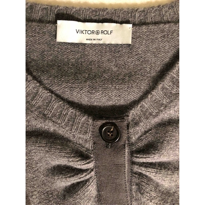 Pre-owned Viktor & Rolf Wool Jumper In Grey