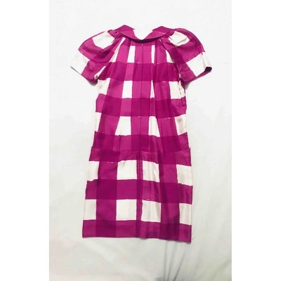Pre-owned Balenciaga Silk Mini Dress In Multicolour