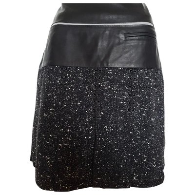 Pre-owned Rabanne Wool Mini Skirt In Black