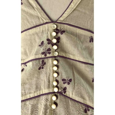 Pre-owned Marc Jacobs Ecru Cotton Top