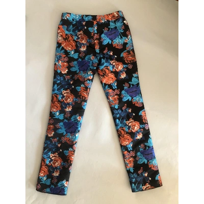 Pre-owned Mary Katrantzou Straight Pants In Multicolour