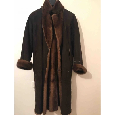 Pre-owned Gerard Darel Brown Mink Coat
