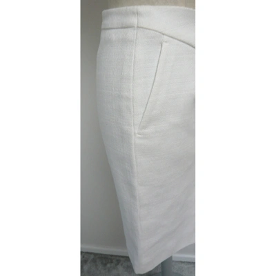 Pre-owned Versace Skirt In White