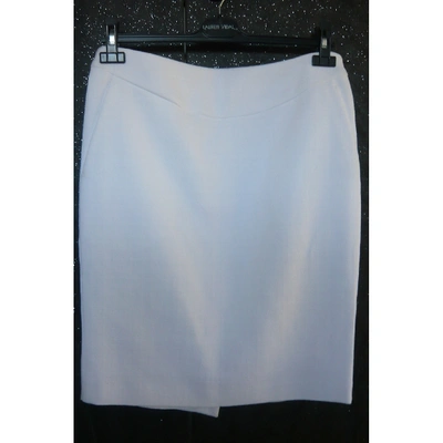 Pre-owned Versace Skirt In White