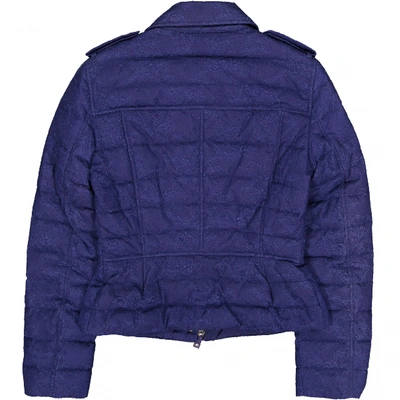 Pre-owned Valentino Silk Jacket In Blue