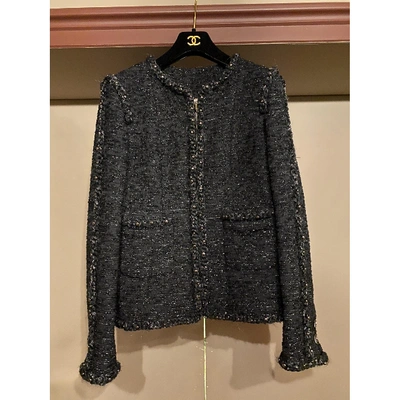 Pre-owned Chanel Black Tweed Jacket