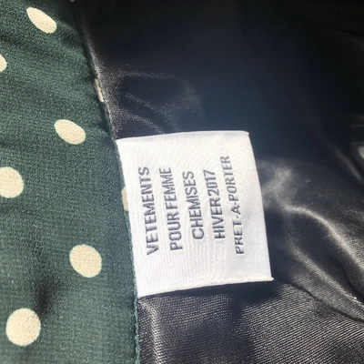 Pre-owned Vetements Green Polyester Tops