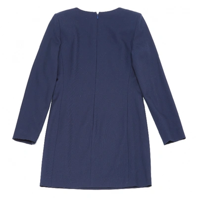 Pre-owned Chloé Wool Mid-length Dress In Navy