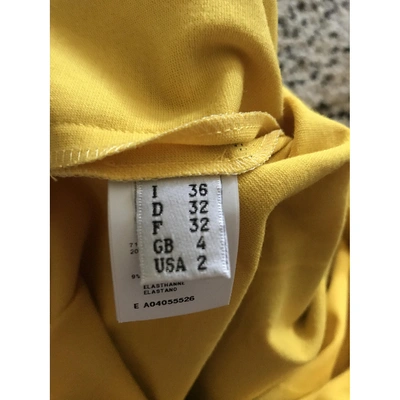 Pre-owned Moschino Mini Dress In Yellow