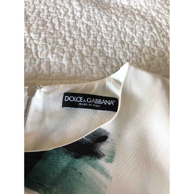 Pre-owned Dolce & Gabbana Dress In White