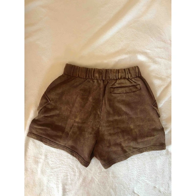 Pre-owned Faith Connexion Brown Cotton Shorts