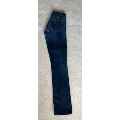 Pre-owned Citizens Of Humanity Straight Pants In Blue