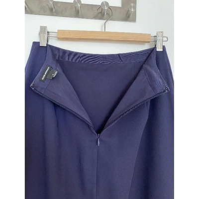 Pre-owned Club Monaco Maxi Skirt In Blue