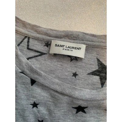 Pre-owned Saint Laurent Grey Cotton  Top