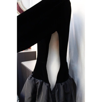 Pre-owned Saint Laurent Black Velvet Dress