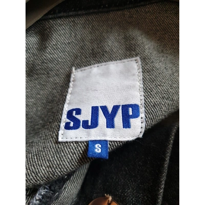 Pre-owned Sjyp Black Denim - Jeans Jacket