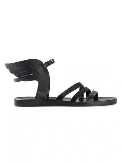 Ancient Greek Sandals Ikaria Wing Jelly Sandals In Black