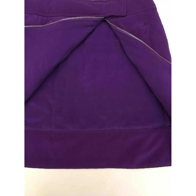 Pre-owned Sonia By Sonia Rykiel Silk Mini Skirt In Purple