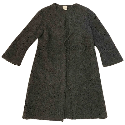 Pre-owned Douuod Wool Coat In Grey