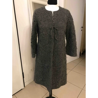 Pre-owned Douuod Wool Coat In Grey