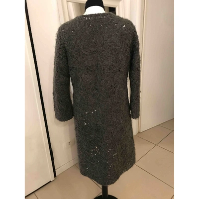 Pre-owned Douuod Wool Coat In Grey