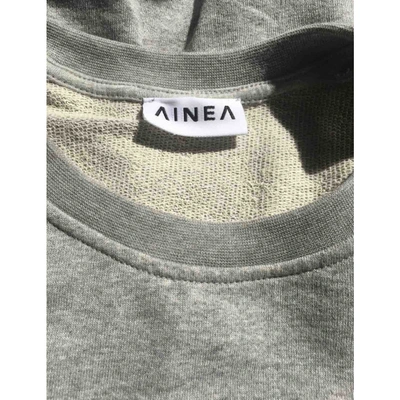 Pre-owned Ainea Grey Cotton Knitwear