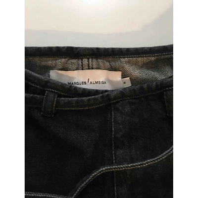 Pre-owned Marques' Almeida Straight Jeans In Anthracite