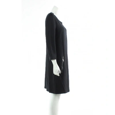 Pre-owned Burberry Wool Dress In Black