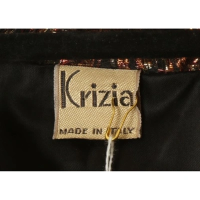 Pre-owned Krizia Silk Jacket In Brown