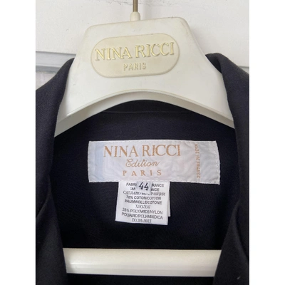 Pre-owned Nina Ricci Black Cotton Jacket