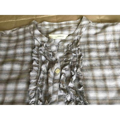 Pre-owned Merci Grey Cotton  Top