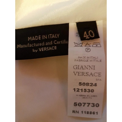 Pre-owned Versace White Dress