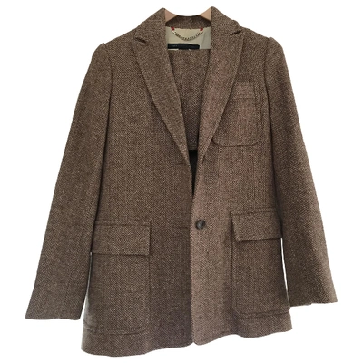 Pre-owned Marc By Marc Jacobs Wool Blazer In Camel