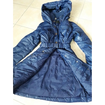 Pre-owned Pinko Puffer In Blue