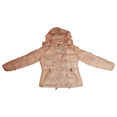 Pre-owned Moncler Pink Polyester Coats