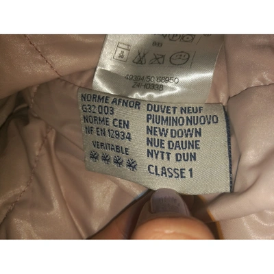 Pre-owned Moncler Pink Polyester Coats