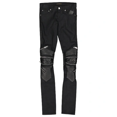 Pre-owned Saint Laurent Leather Slim Pants In Black