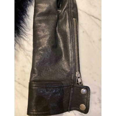 Pre-owned Rika Black Leather Jacket