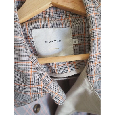 Pre-owned Munthe Coat In Grey