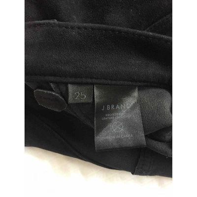 Pre-owned J Brand Black Suede Trousers
