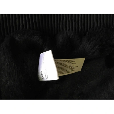 Pre-owned Burberry Black Shearling Jacket
