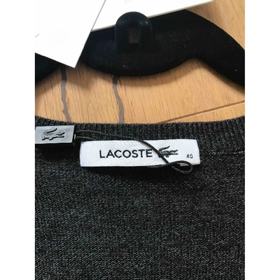 Pre-owned Lacoste Grey Wool Dress