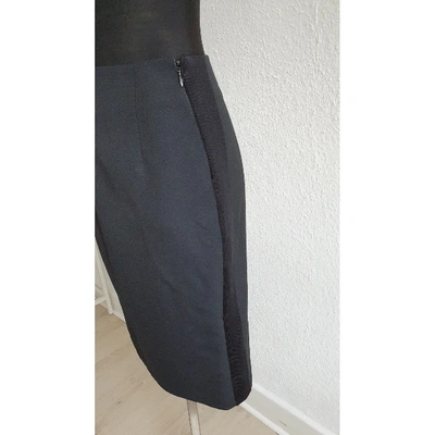 Pre-owned Bouchra Jarrar Wool Mid-length Skirt In Black