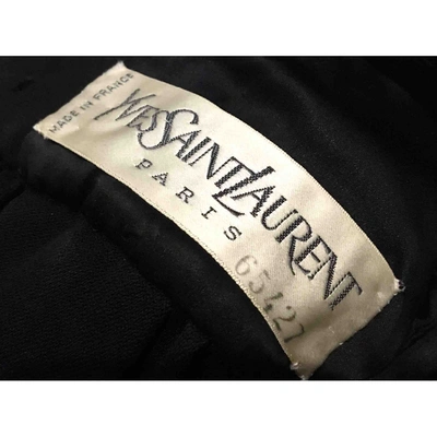 Pre-owned Saint Laurent Black Silk Dress