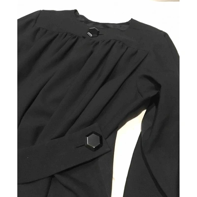 Pre-owned Saint Laurent Black Silk Dress
