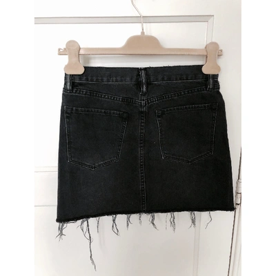 Pre-owned Allsaints Anthracite Denim - Jeans Skirt
